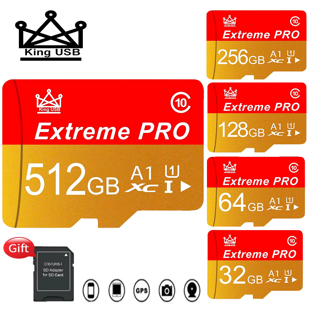 Карта памяти Quick Transfer Durable Memory Card и Micro SD Card (SD/TF) 32 ГБ / 64 ГБ / 256 ГБ / 512 ГБ для камер видеонаблюдения CCTV