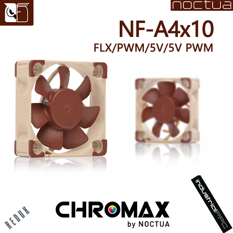 Noctua-ventilador de refrigeración NF-A4x10 PWM FLX, 40mm, 12v, 5v, 3 pines, 4 pines, radiador silencioso para carcasa de ordenador, Enfriador de CPU, reemplazo
