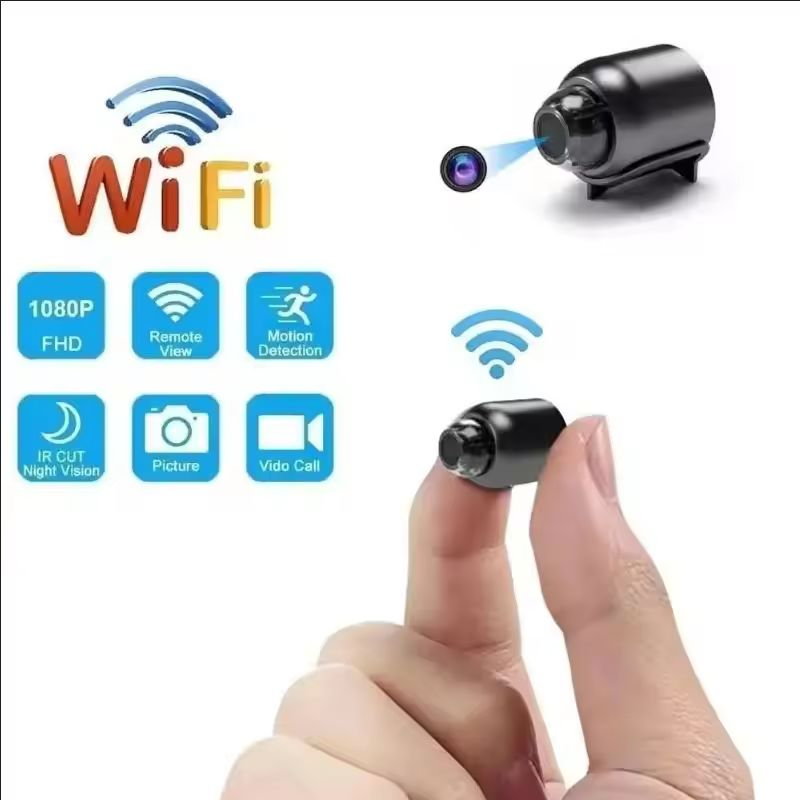 กล้องขนาดเล็ก NEW 1080P HD X5 ไร้สาย WIFI สำหรับภายนอกและภายในอาคาร พร้อมบันทึกแบบวนซ้ำ เหมาะสำหรับการตั้งแคมป์และรักษาความปลอดภัยภายในบ้าน