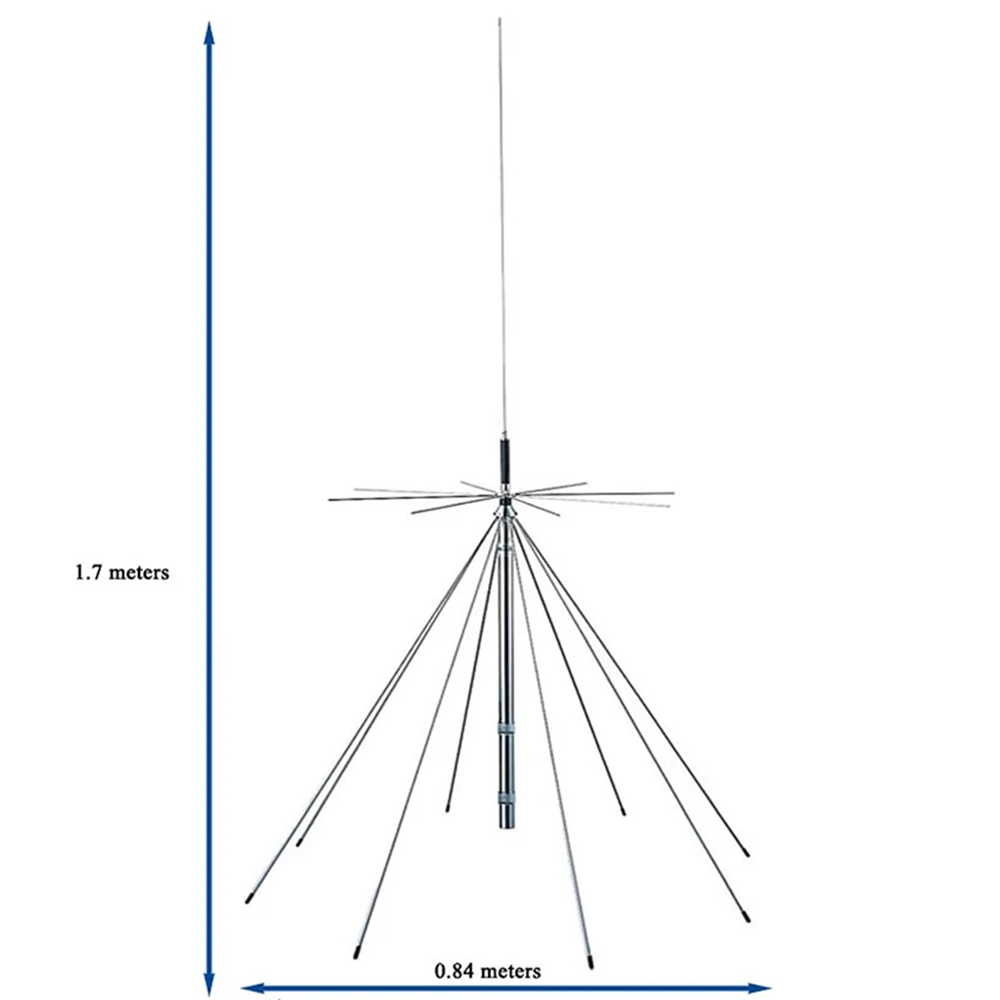 Antena de discone de banda ultraancha, 25MHz-1300MHz, compatible con multifrecuencia, conector PL259