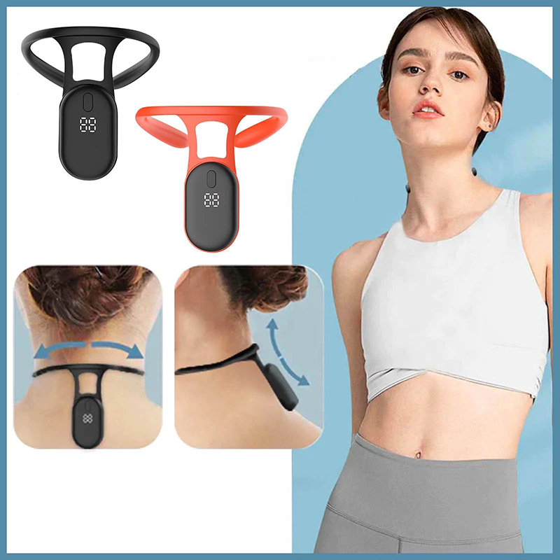 Corretor de postura inteligente miicro vibração postura treinamento lembrete sensor volta postura pescoço corcunda corrector para crianças adultas