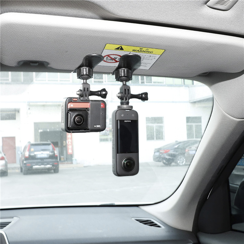 Car Sun Visor Clip Mount Quick Release Clip Mount For GoPro Hero 13 12 11 10 9 8 SJCAM Insta 360 X5 X4 DJI Action 6 5 4 Cameras