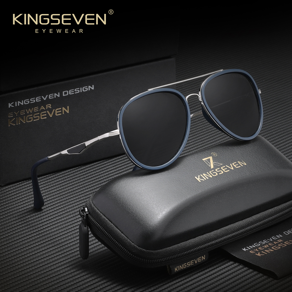 KINGSEVEN Brand Classic Polarized Men's Sunglasses Pilot UV400 Sun Glasses Women Driving Glasses