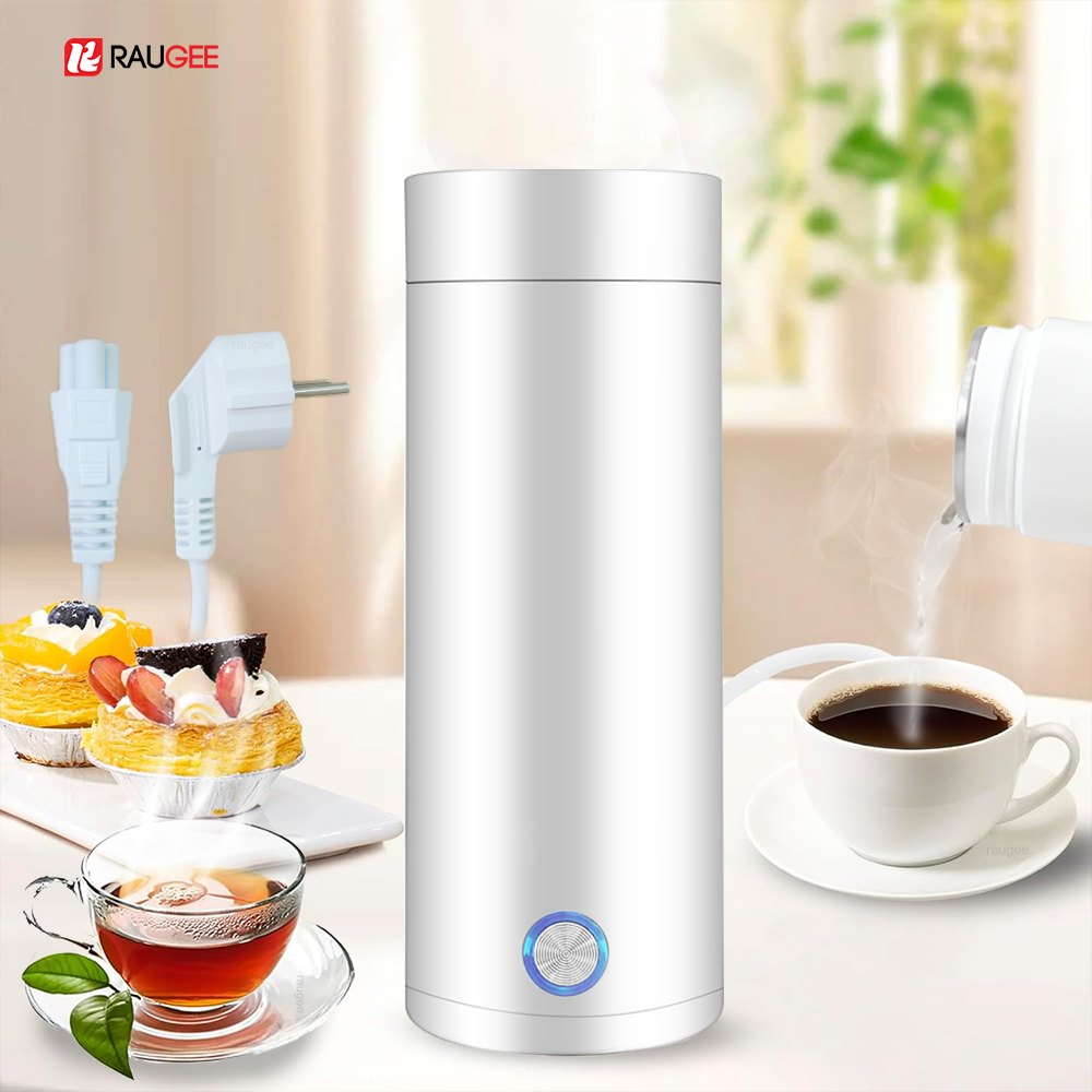 Hervidor eléctrico portátil de viaje, hervidor de té y café de ebullición rápida, Mini calentador de leche para bebé de acero inoxidable 304, hervidores térmicos