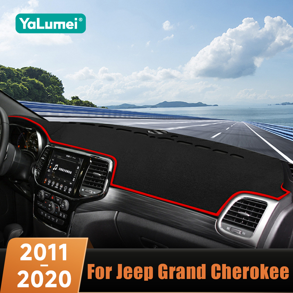 Accessori auto Per Jeep Grand Cherokee WK2 2011-2013 2014 2015 2016 2017 2018 2019 2020 Cruscotto Copertura Evitare Luce Tappeto Zerbino