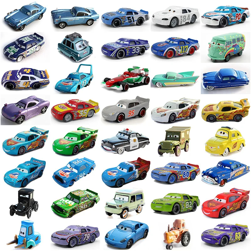 Disney Pixar Cars 3 juguetes Lightning Mcqueen Racing Family Mack tío colección 1:55 modelo de coche fundido a presión juguete niño niña niños regalo