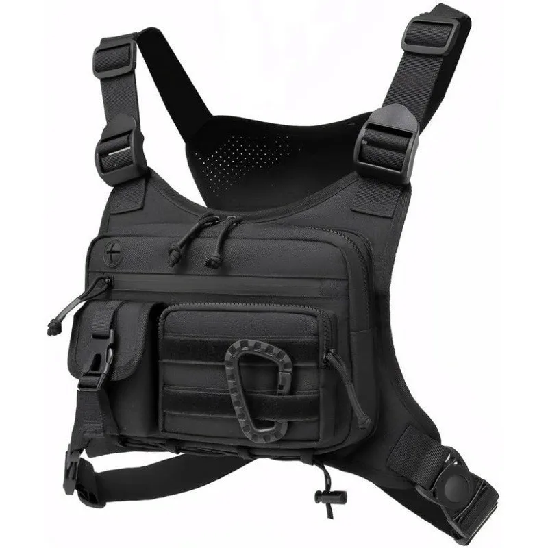 Taktische Outdoor-Brusttasche für Herren, EDC Wasserdichte Diebstahlsichere Brusttasche für Radfahren und Laufen