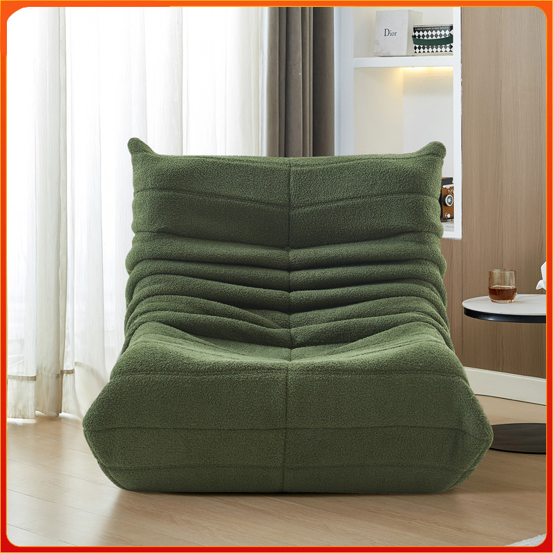 Anaqaqia Lazy Sofa aus Lammwolle, Grün