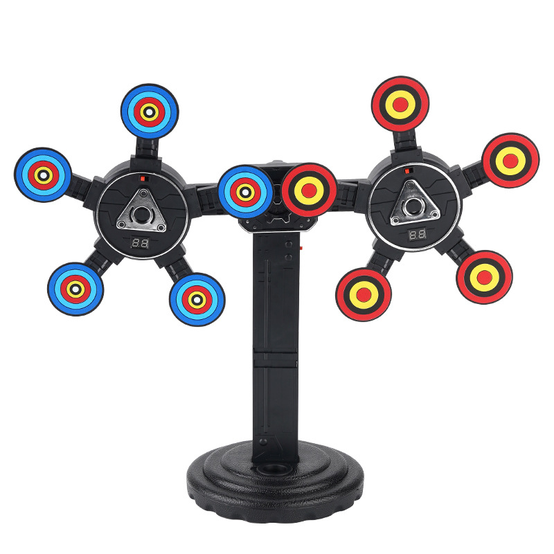360 ° Alvo de pontuação eletrônico móvel rotativo, retorno automático, pistola de brinquedo dmart, acessórios de tiro