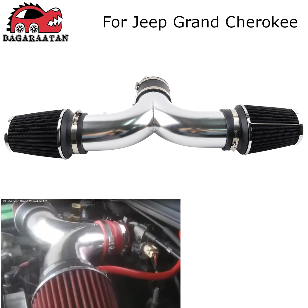 Zestaw filtra wlotu zimnego powietrza Dual Twin do Dodge Durango 3.7L V6/4.7L V8 00-02 oraz JEEP Grand Cherokee 4.7L V8 99-04
