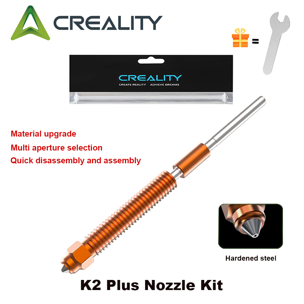 Creality K2/K2 Plus/Hi Combo Quick-Swap Nozzle 0.2/0.4/0.6/0.8mm Titanium Alloy Upgraded Material Nozzle 3D Printer part