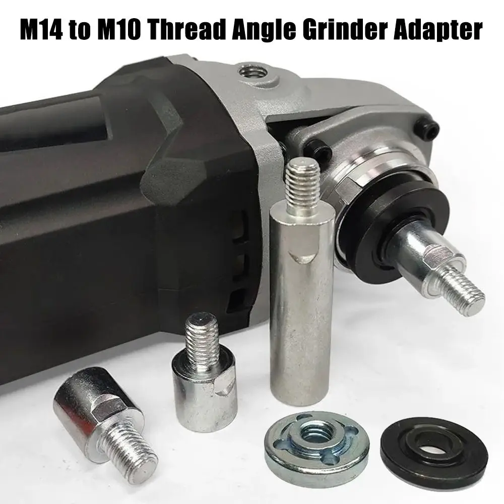 M14 to M10 Angle Grinder Adapter Durable Thread Slotting Tool for Polishing Connecting Rod Retrofitting Accessories