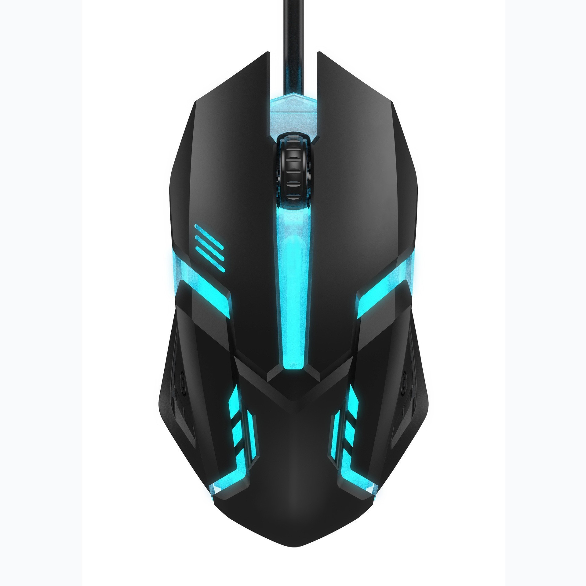 ไฟแบ็คไลท์ RGB 3 ปุ่มเมาส์สำหรับเล่นเกมแบบมีสาย, USB การออกแบบตามหลักสรีรศาสตร์เมาส์คอมพิวเตอร์พีซีสำหรับแล็ปท็อปวินโดวส์เดสก์ท็อปเกมเมอร์/สำนักงานนักเรียน
