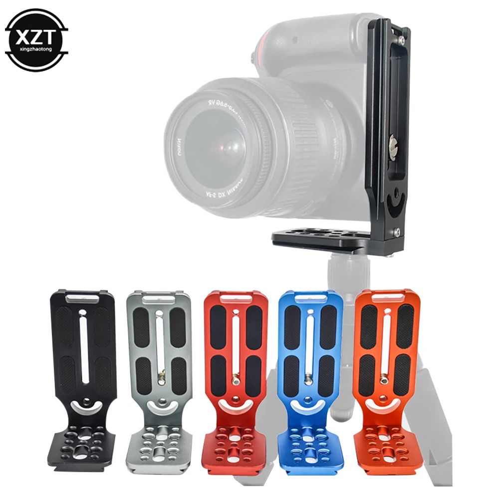 Soporte Universal para cámara, placa L de liberación rápida, tornillo de 1/4 pulgadas, vídeo Vertical suizo, Compatible con Nikon, Canon, Sony, Fuji, novedad