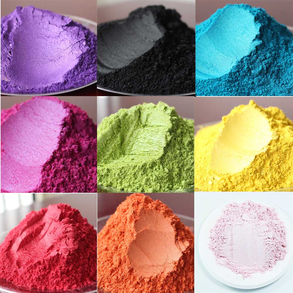 Pigmento en polvo de perla, 50g, polvo de Mica para manualidades, artes en papel, pintura de coche, jabón, sombra de ojos, caña de pescar, decoración de uñas, polvo colorido