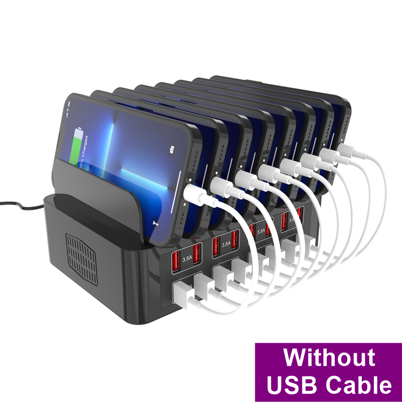 แท่นชาร์จเร็วแบบยูนิเวอร์แซล 150W หลายพอร์ต USB Type C 16 ช่อง 3.5A MAX สำหรับ iPad iPhone 17 16 Samsung Xiaomi และแท็บเล็ต