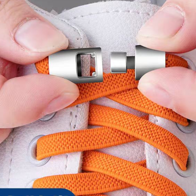 Nuevos cordones con cierre de presión sin corbatas, cordones elásticos para zapatillas de deporte, cordones planos ensanchados de 8MM sin cordones, cordones para zapatos para niños y adultos