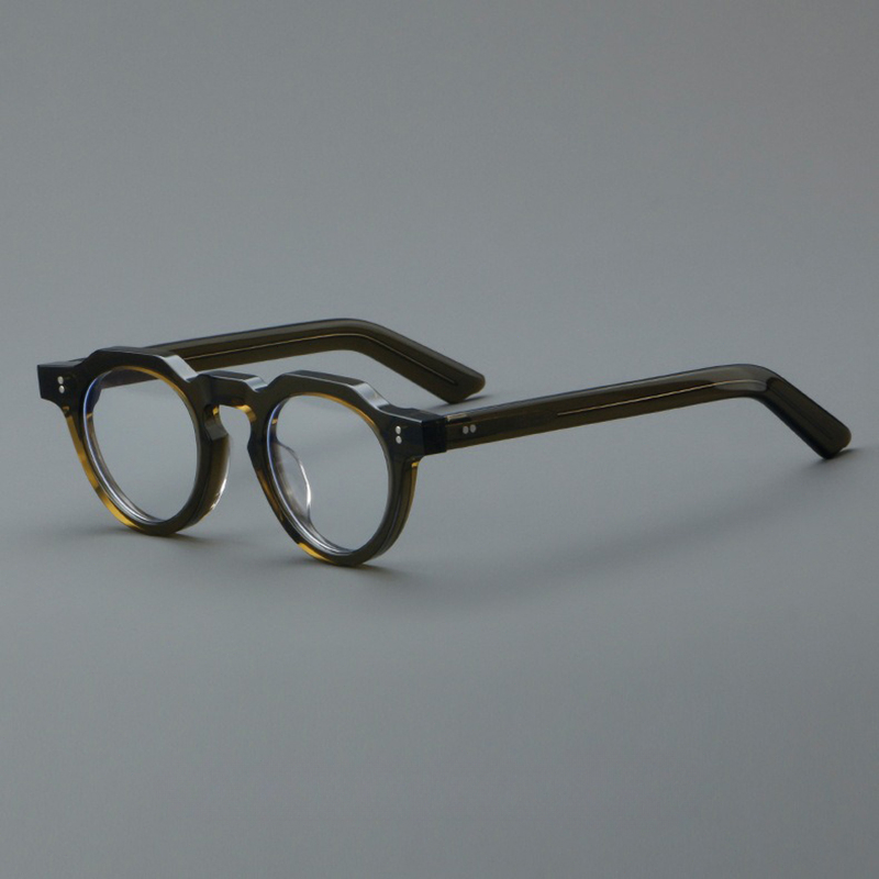 Armações de óculos ópticos de prescrição de acetato da moda europeia e americana Óculos ópticos retrô de alta qualidade para mulheres e homens