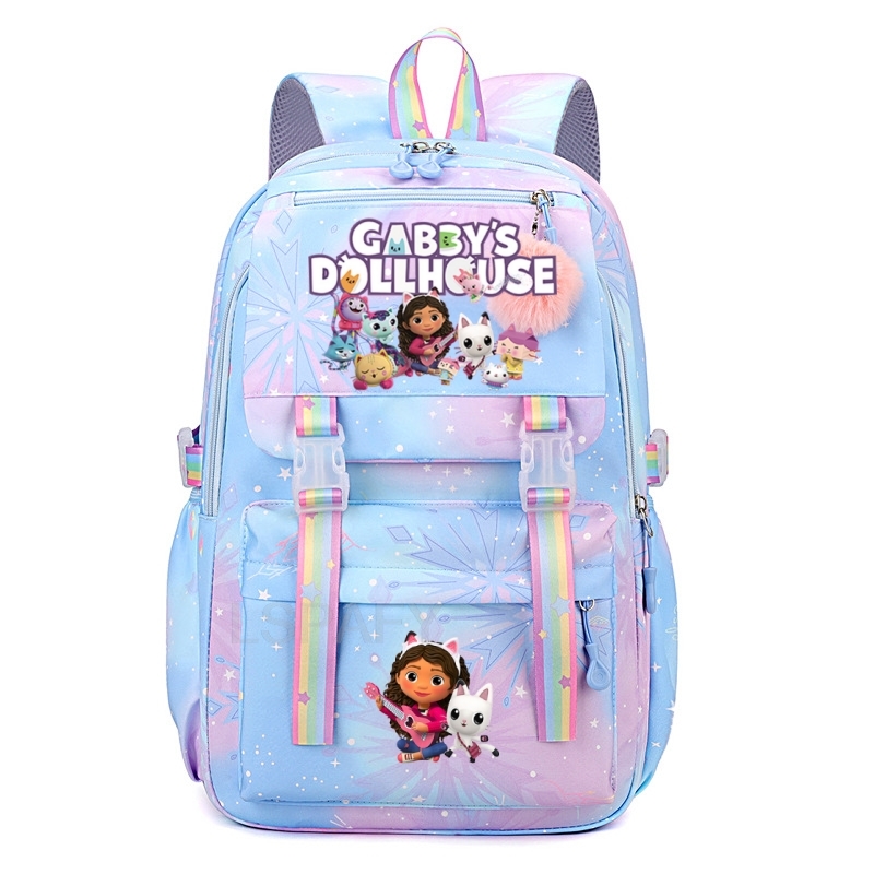 Новый школьный рюкзак для девочек Gabby Dollhouses Kawaii, школьная сумка с мультяшным принтом, милые школьные принадлежности для девочек, детские подарки на день рождения