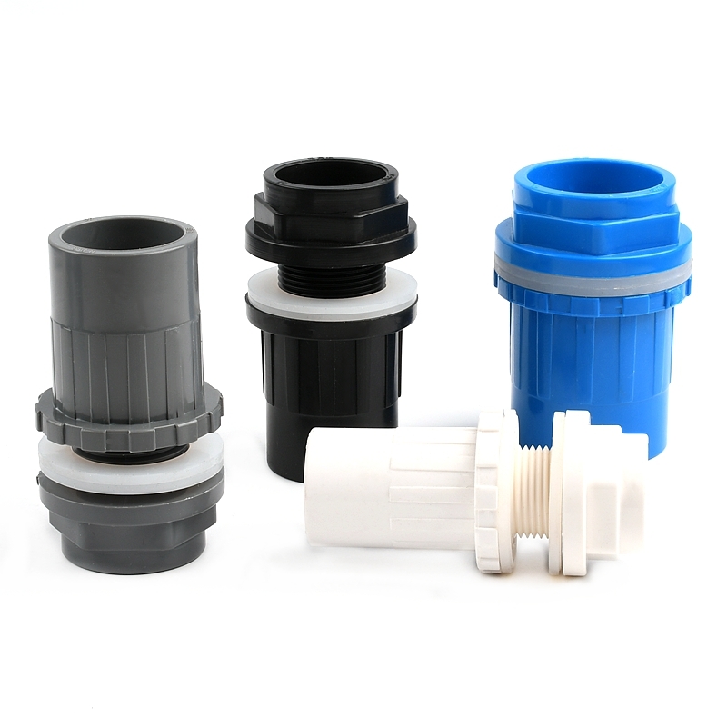 1 ~ 10PCS 20/25/32/40/50มม.คุณภาพสูง PVC ท่อตัวเชื่อมต่อ thicken ถังปลาท่อระบายน้ำสวนชลประทาน Aquarium Outlet Inlet ข้อต่อ