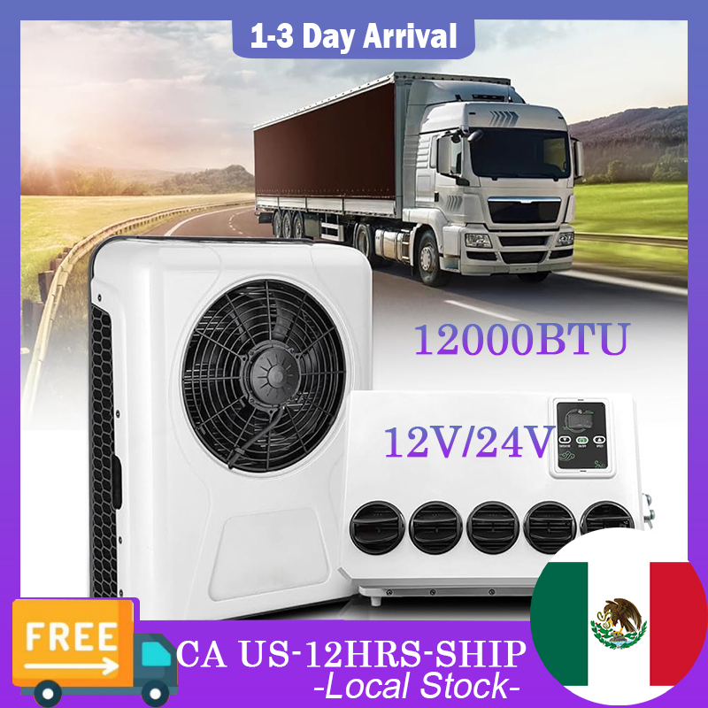 Автомобильный электрический стояночный кондиционер Treeligo 12000BTU, 12В/24В, для автобусов, фургонов, тракторов и грузовиков
