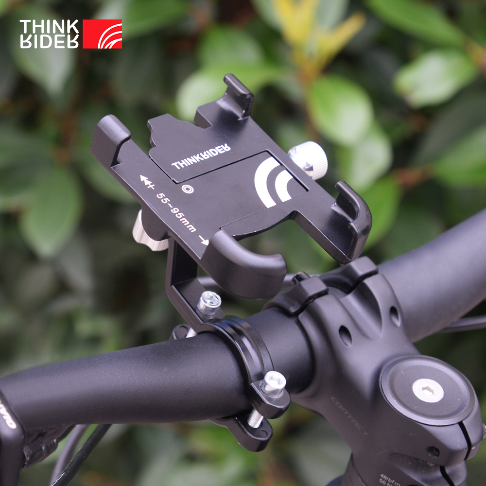 ThinkRider 360 Drehbare Bike Handy Halter Radfahren Halterung Aluminium Einstellbare Fahrrad Nicht-slip MTB Telefon Halterung Ständer