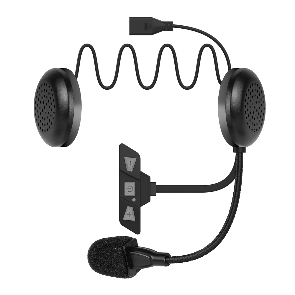 Мотоциклетная Bluetooth 5,2 гарнитура для шлема, беспроводная громкая связь, стерео музыкальный MP3-плеер с микрофоном, мото наушники для наушников водителя