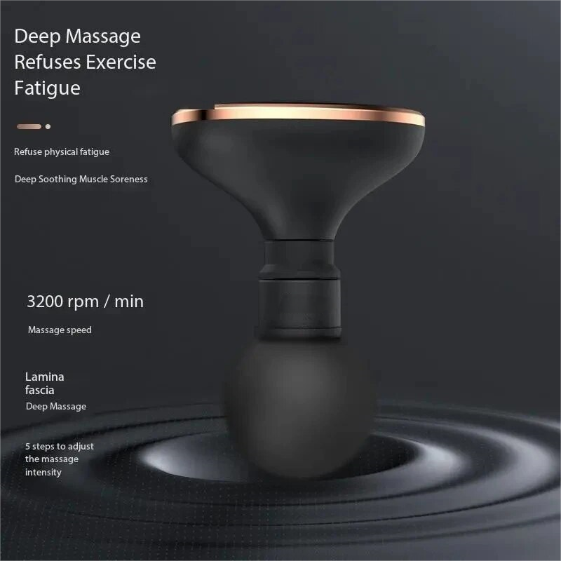 Mini vibratório Fascia arma portátil massageador muscular silencioso motorizado alta freqüência vibração relaxamento artefatos