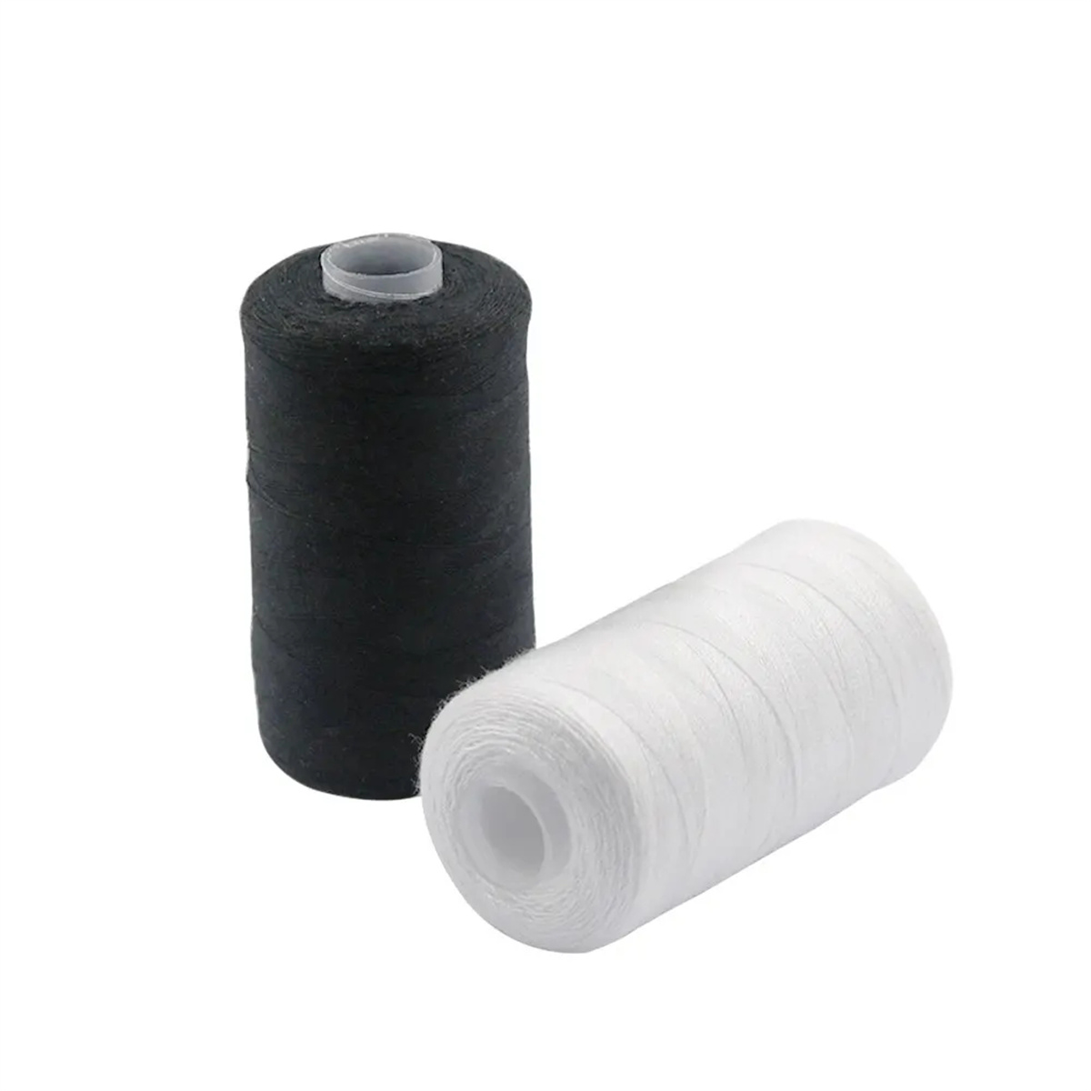 2 ชิ้นด้ายเย็บผ้าด้ายเย็บผ้าด้ายโพลีเอสเตอร์ชุดเย็บด้ายเย็บ Spools โพลีเอสเตอร์ DIY เย็บสําหรับมือเครื่อง 500 เมตร