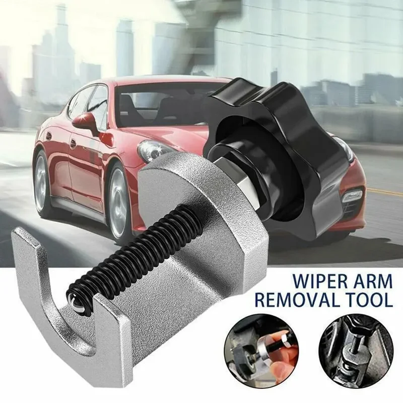 Universal รถกระจกหน้าต่าง Wiper PULLER ปรับกระจก Wiper ARM Removal ซ่อมเครื่องมือกลศาสตร์แก้ว PULLER Kit Part