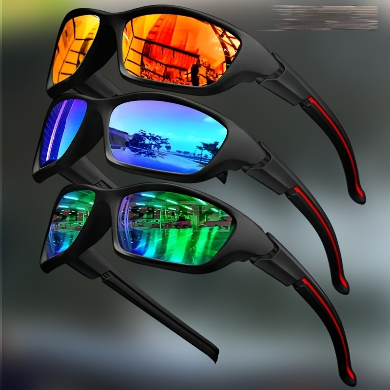 2/3 pçs novos óculos de sol polarizados para homens ao ar livre moda esportes pesca ciclismo proteção para os olhos óculos de sol design luxo uv400