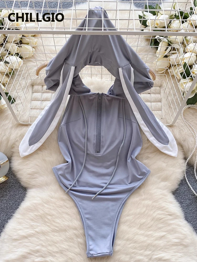 ジッパー付き子供用バックレスボディスーツ、バックレスキャットスーツ、エロタイツ、バニーonesie、セクシーなパジャマ、単色、ファッション、ワンピースの組み合わせ