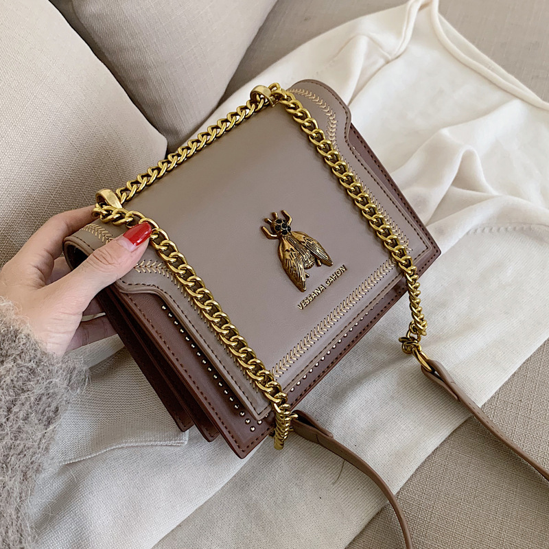 CGCBAG marque de luxe femmes sac à main 2024 nouveau rétro abeille femme sac à bandoulière Simple haute qualité en cuir concepteur sacs à bandoulière