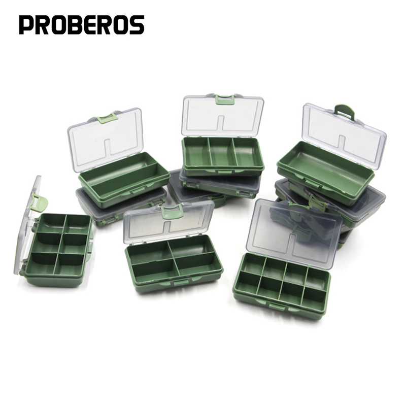 Pro beros compartimentos caixas de equipamento de pesca isca ao ar livre gancho acessórios caixa de armazenamento multi funcional organização caixas