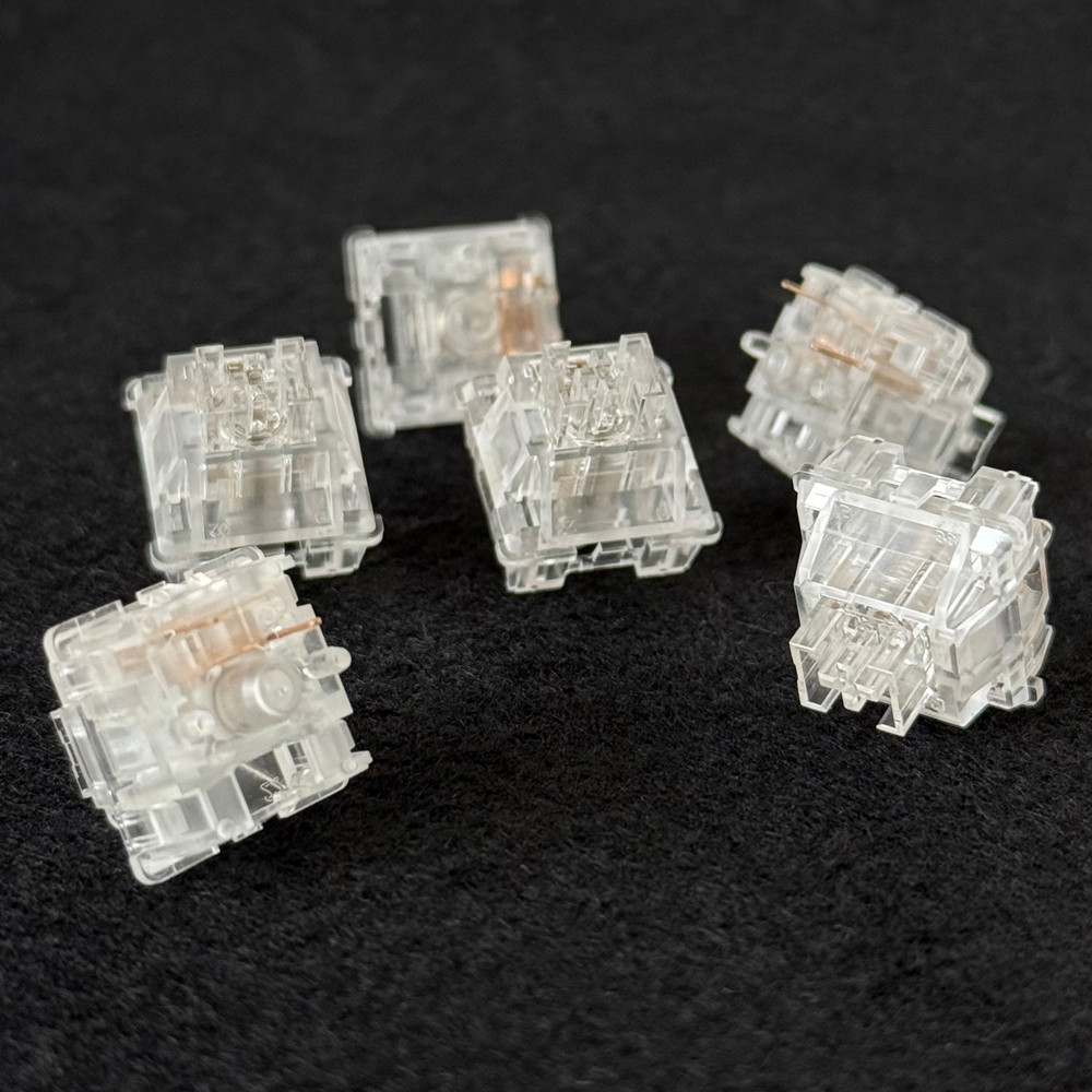 Outemu Ice Snow Schalter Geräuschlose 5-Pin Transparente Lineare Schalter Hot-Swap Mechanische Tastaturschalter