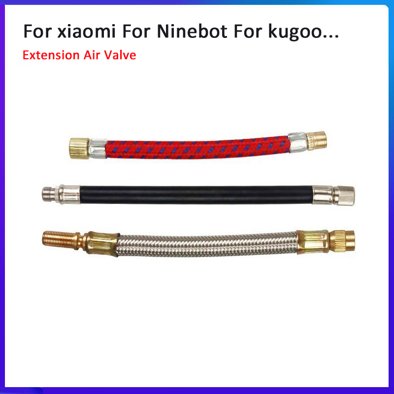 Adapter rury przedłużającej zaworu powietrza do skutera elektrycznego dla Xiaomi M365/1S/PRO/PRO2 MI3 Max G30... uniwersalna nadmuchiwana dysza do opon