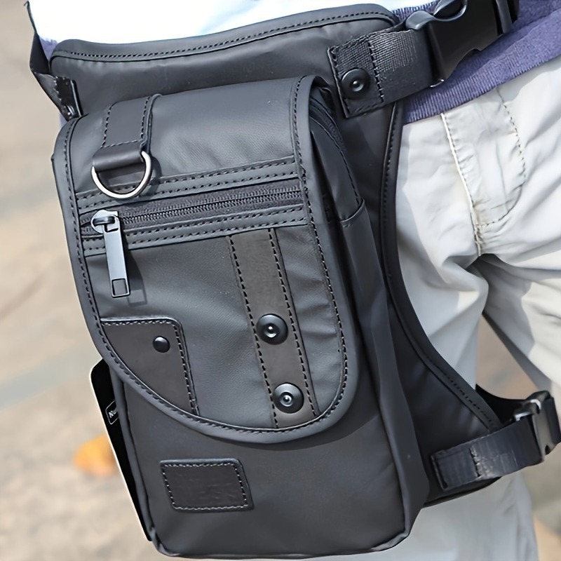 1 stücke Nylon Mode Wasserdichte Taille Tasche Outdoor Sport Wandern Oberschenkel Crossbody Pack Langlebig Taktische Verstellbaren Riemen