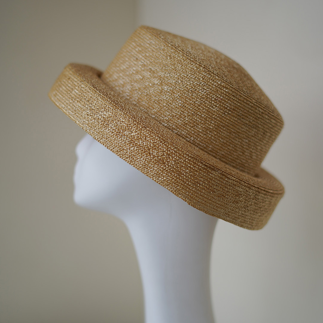 Topi musim panas buatan tangan untuk wanita, topi pantai buatan tangan dengan pita, topi jerami simpul kupu-kupu, topi pantai