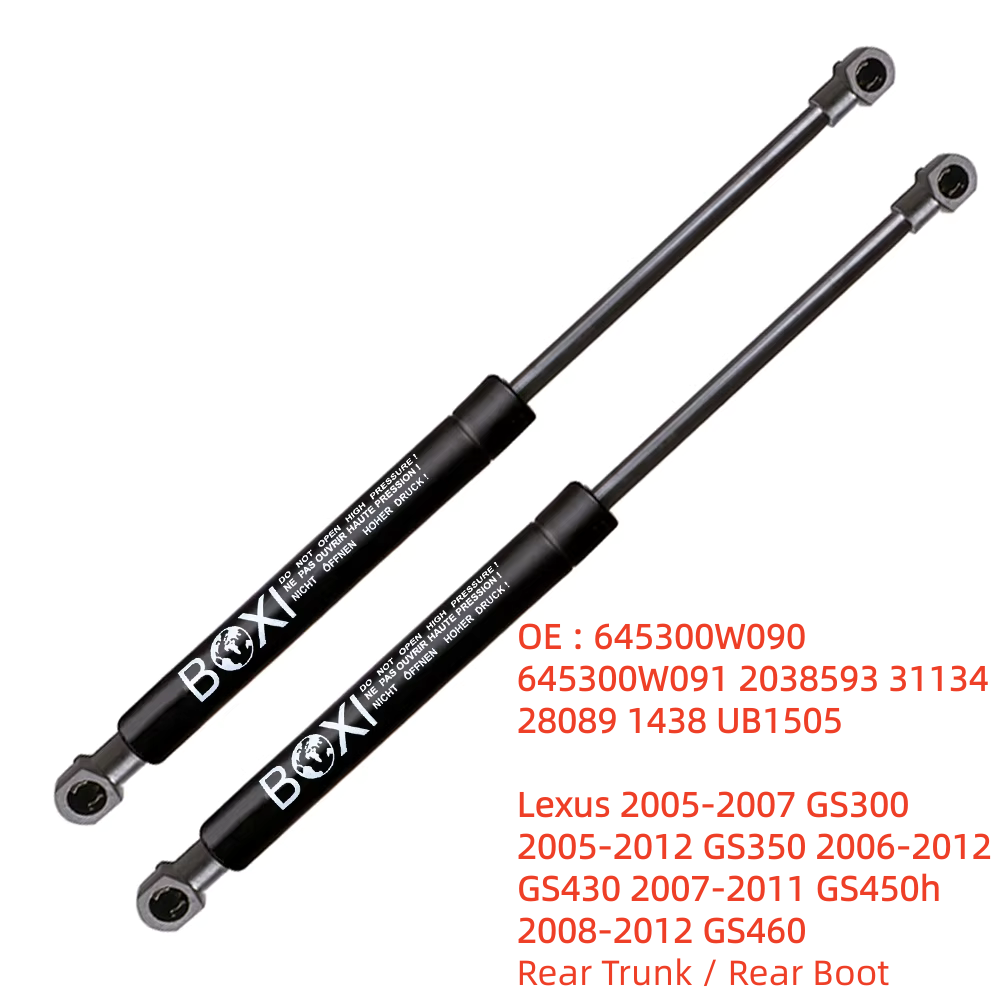 BOXI 2 Stück Heckklappenstreben für Lexus 05-07 GS300 05-12 GS350 06-12 GS430 07-11 GS450h 08-21 GS460 6654 645300W090 Hubstütze