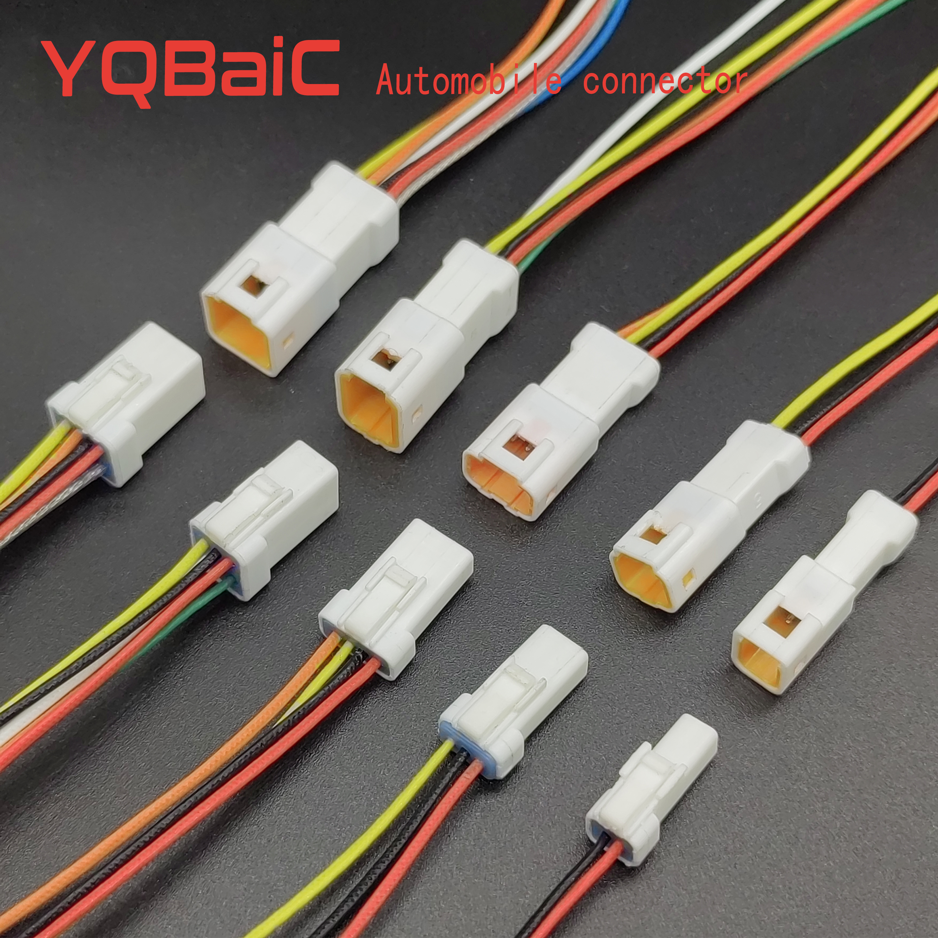 Chống Thấm Nước Ô Tô Dây Điện Cổng Kết Nối Cổng Kết Nối Cắm Nam Nữ Ổ Cắm Có Dây Cáp JST 2P/3P/4P/6P/8P JWPF 0.6 MM