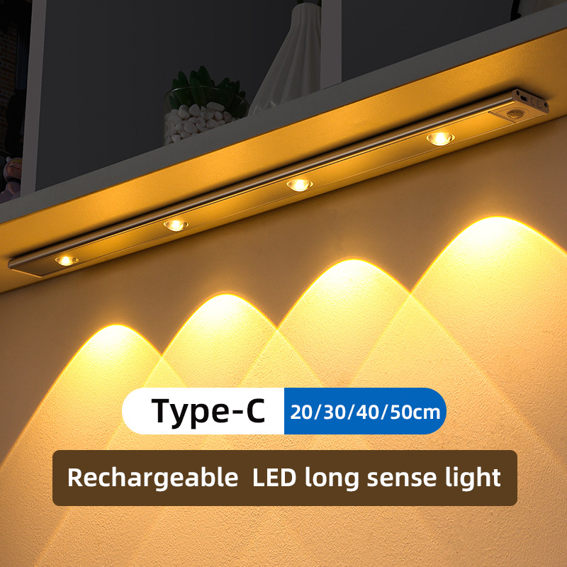 LED モーションセンサーワイヤレス超薄型ナイトライト USB LED ワインクーラーライトキッチンキャビネット寝室のワードローブ屋内照明