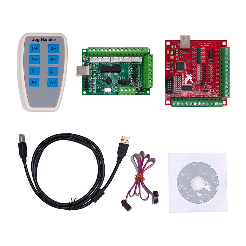 1 Juego de Volante Electrónico CNC de 4/5 Ejes, Controlador Manual MACH3, Placa de Interfaz CNC, Generador de Pulsos