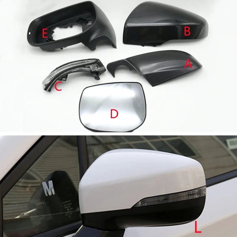 Coque de rétroviseur inférieure, cadre de vue arrière, lentille en verre chauffée pour Subaru Forester SK XV Crosstrek 2019-2023