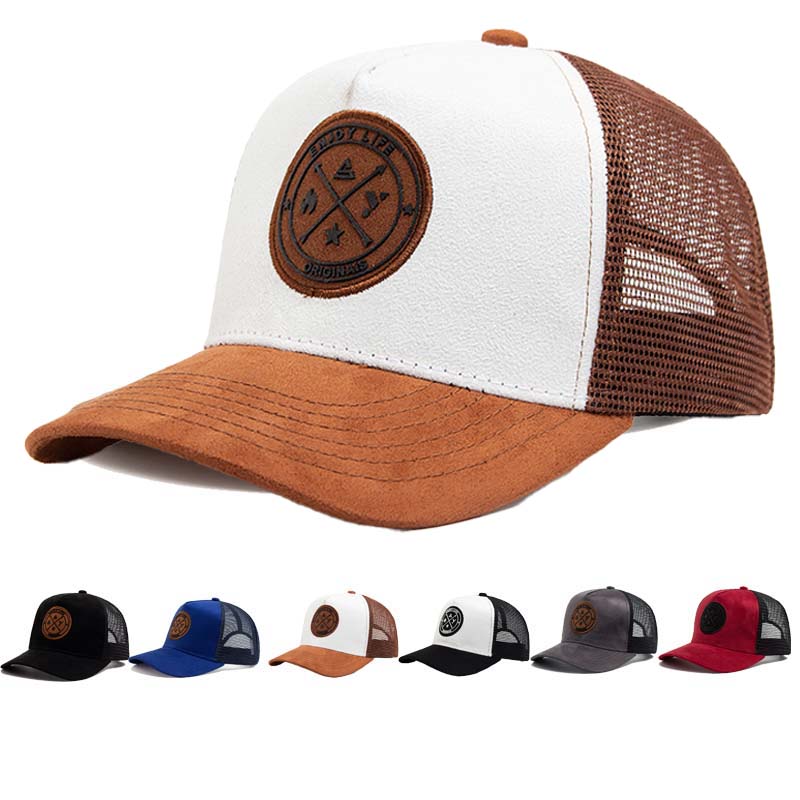 Hot selling hoge kwaliteit Mesh Baseball Cap unisex Fashion Casual Ademend Letter Icoon Hip Hop Trucker Cap Outdoor Sport DadHat