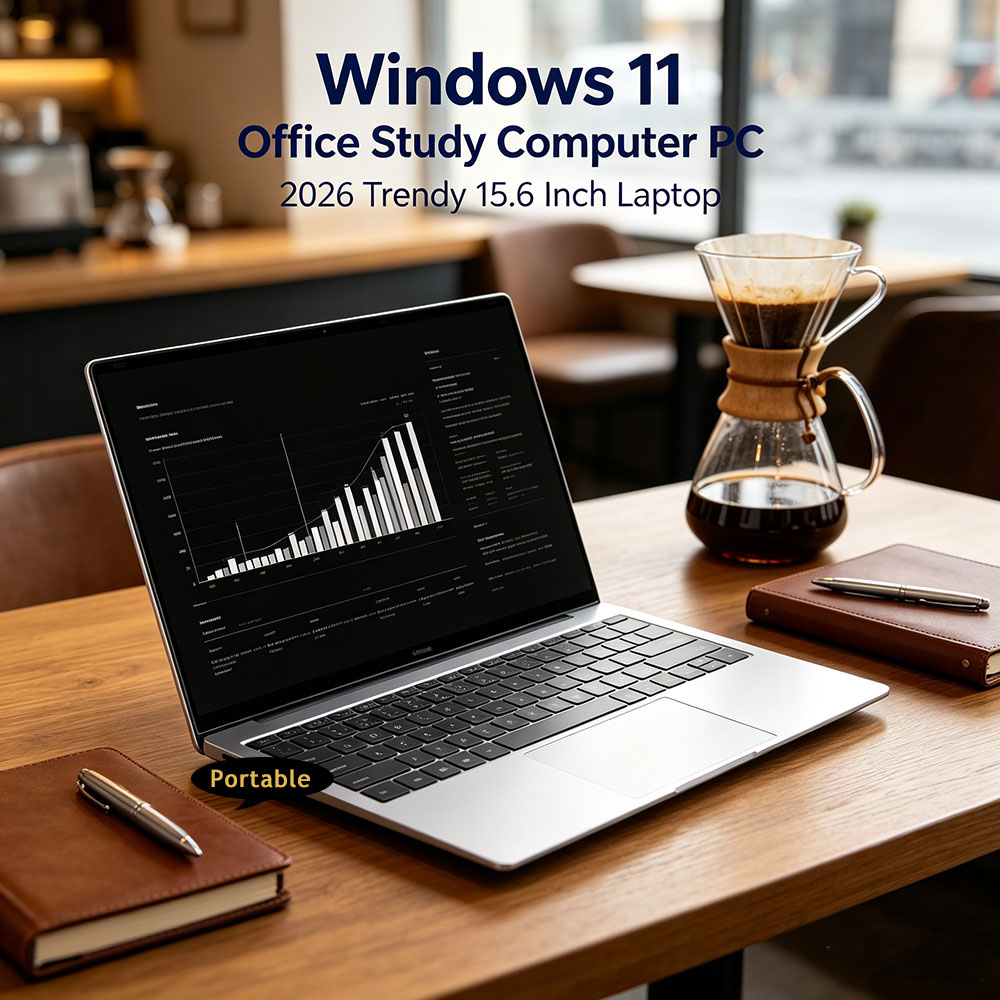 Portátil Resistente e Inflexible de 15.6 Pulgadas, Windows 11, 32 GB DDR4, SSD de 2 TB, Computadora para Juegos y Oficina, Intel 6500Y/Intel N95