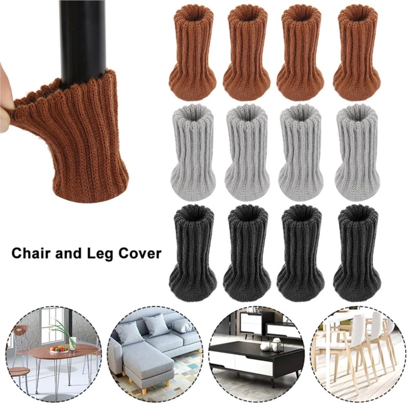 16/24 Stuks Meubels Stoelpoten Sokken Gebreide Stille Voeten Vloerbeschermers Antislip Pads Stille Dikker Tafel Hoge elastische Covers