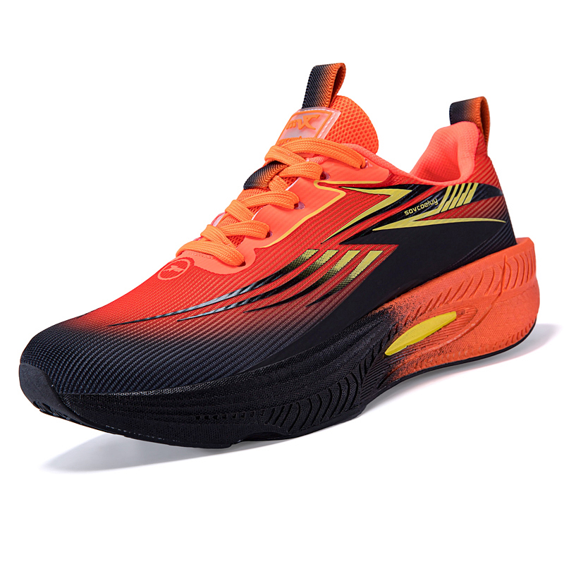 Zapatillas para correr maratón para hombre, con placa de carbono, amortiguación de aire, deportivas, transpirables, ligeras, cómodas, antideslizantes, para mujer