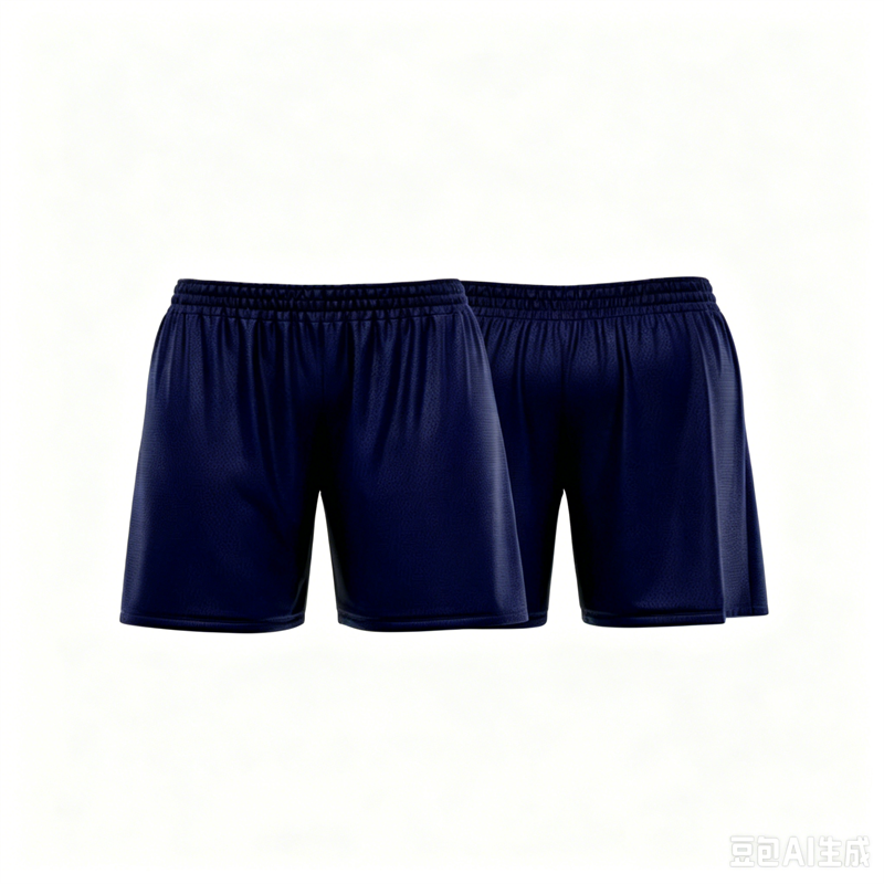 Dies sind maßgeschneiderte blaue Strandshorts, atmungsaktive kurze Hosen für den Sommer.