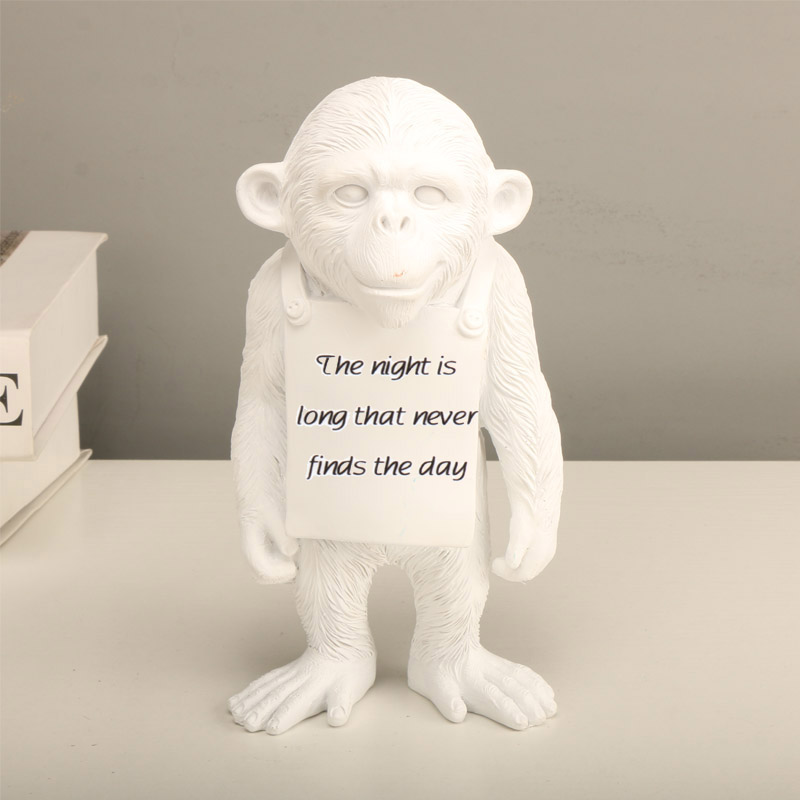 Полимерная Статуэтка Banksy Monkey Gorilla, скульптура, уличное искусство, стол, статуэтки для интерьера, аксессуары для украшения дома