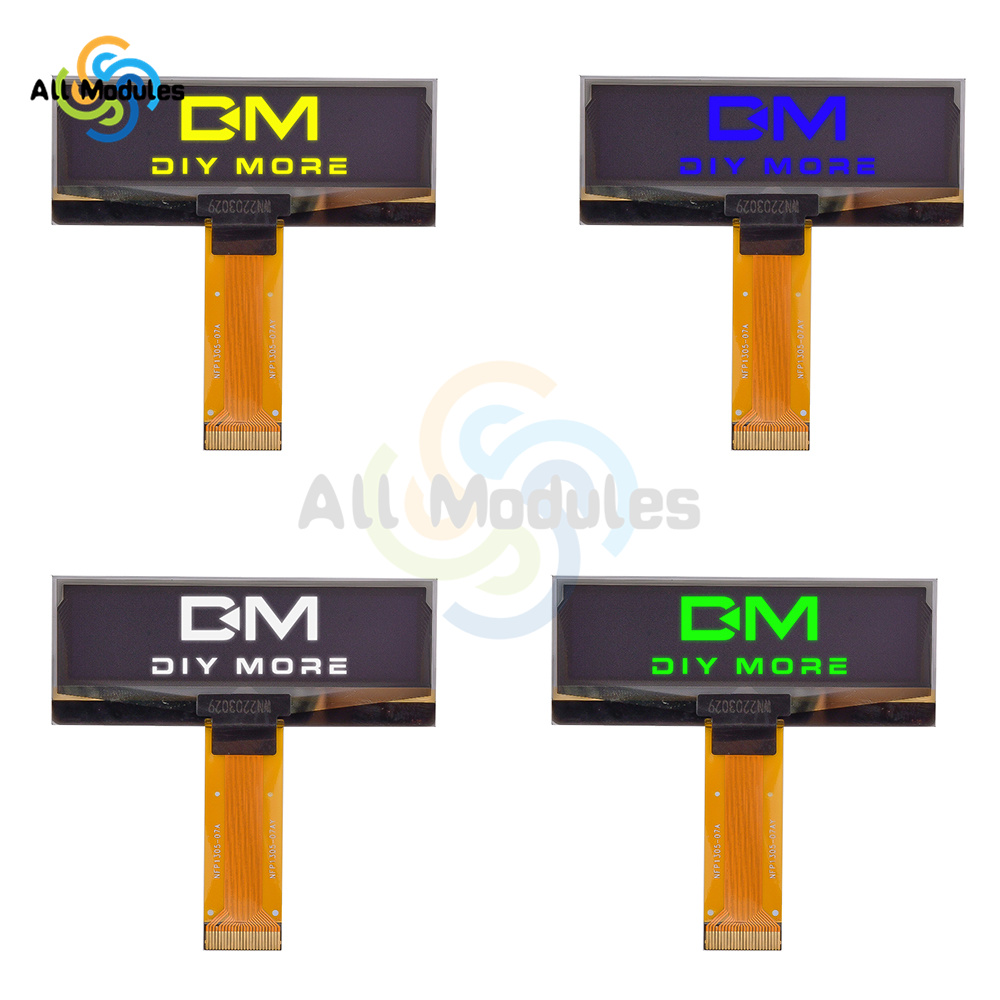 2,23-дюймовый 24-контактный OLED-дисплей 12832 ЖК-экран SSD1305 Drive IC 128*32 SPI-интерфейс Белый Зеленый Желтый Синий